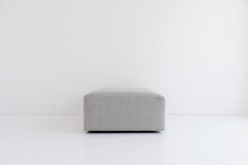 square ottoman Upholstered kid-proof fabric